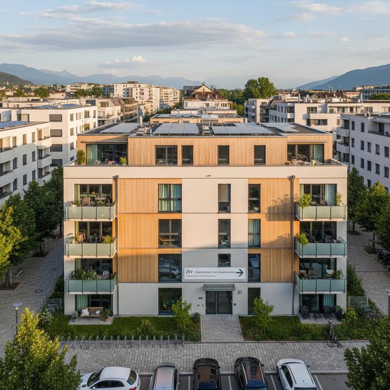 Schweizer Gemeinde mit Solaranlagen auf Wohnhäusern